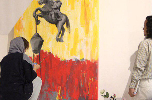 هنرمندان جوان در خانه درسا مشهد
