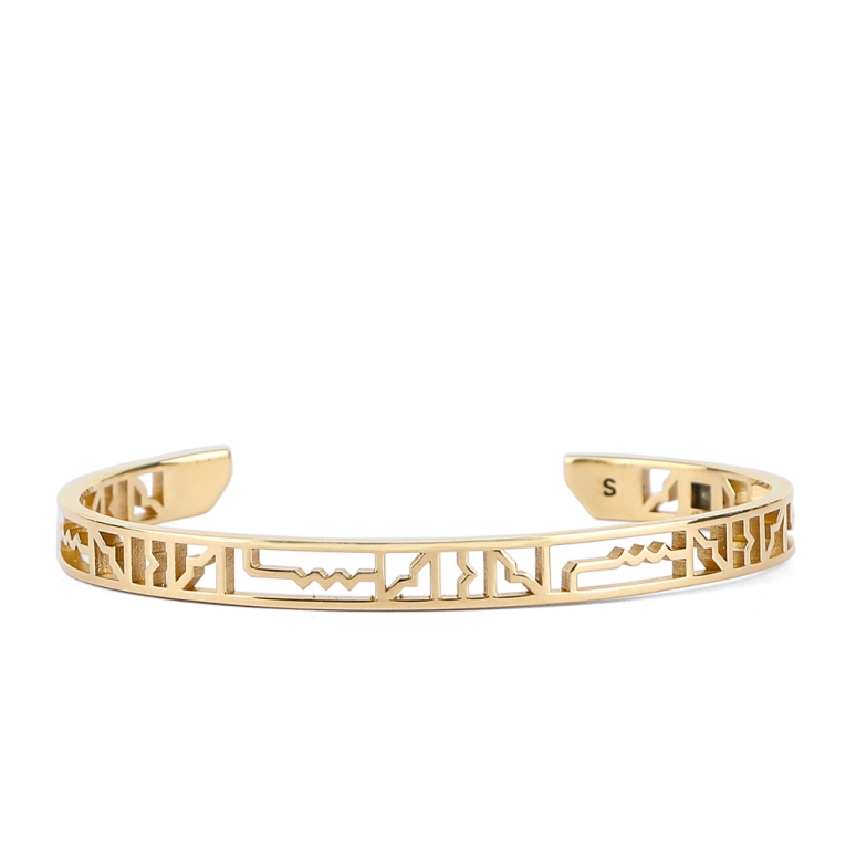 دستبند خرد توری تک کریستال طلا 11/44 سایز s زنانه