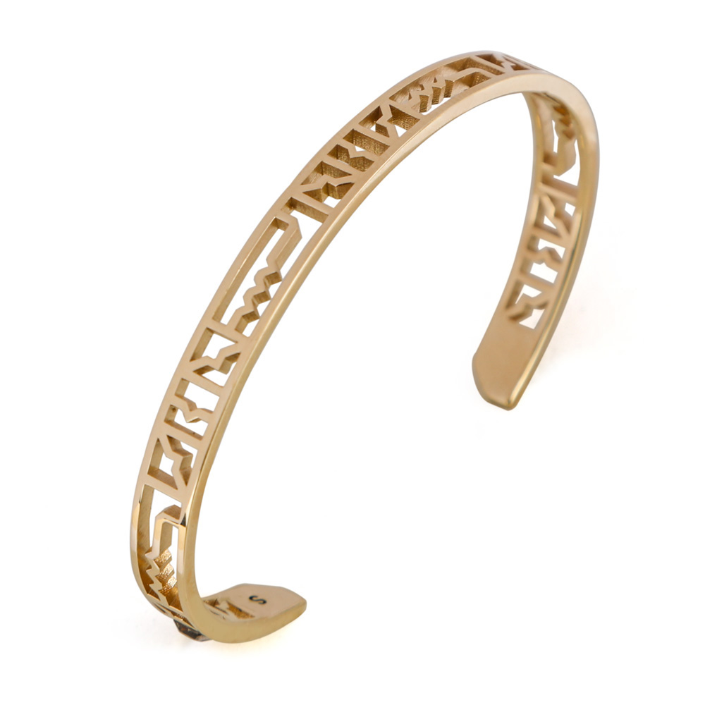 دستبند خرد توری تک کریستال طلا 11/44 سایز s زنانه