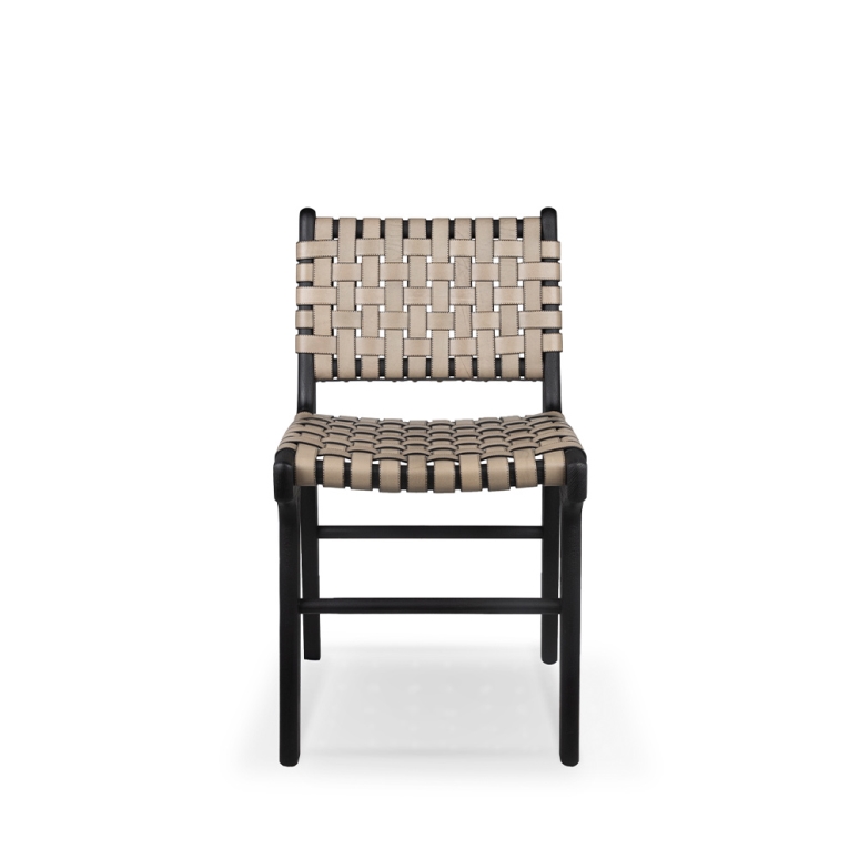 صندلی ناهارخوری کمربندی تمام چرم