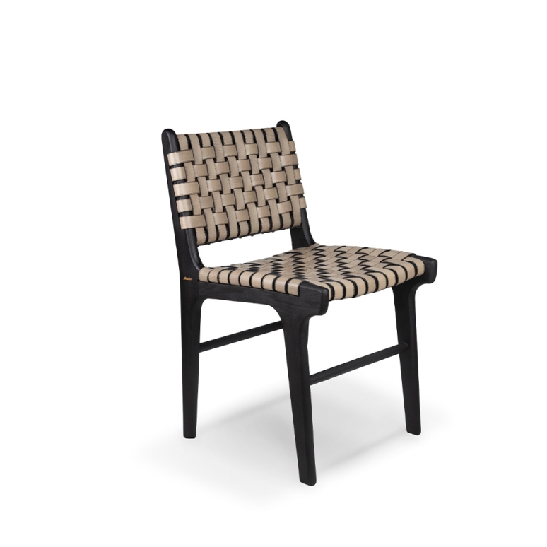 صندلی ناهارخوری کمربندی تمام چرم