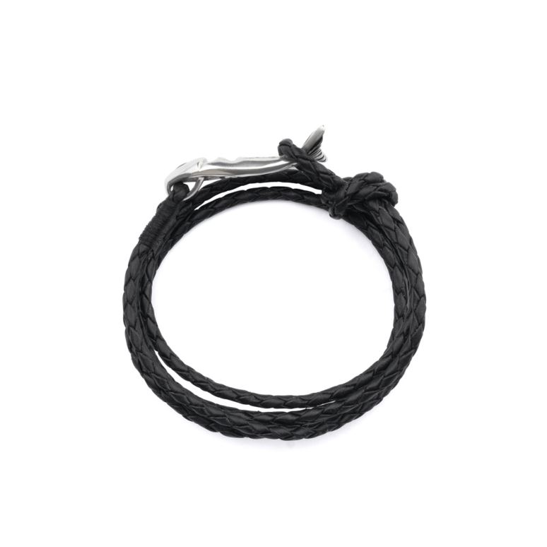 دستبند دال ماهی نقره لول بافت سایز S